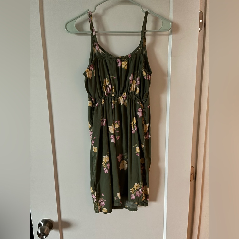 Old Navy Green Floral Dress